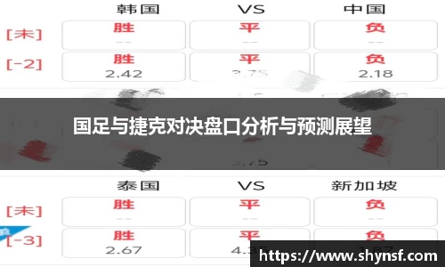 国足与捷克对决盘口分析与预测展望